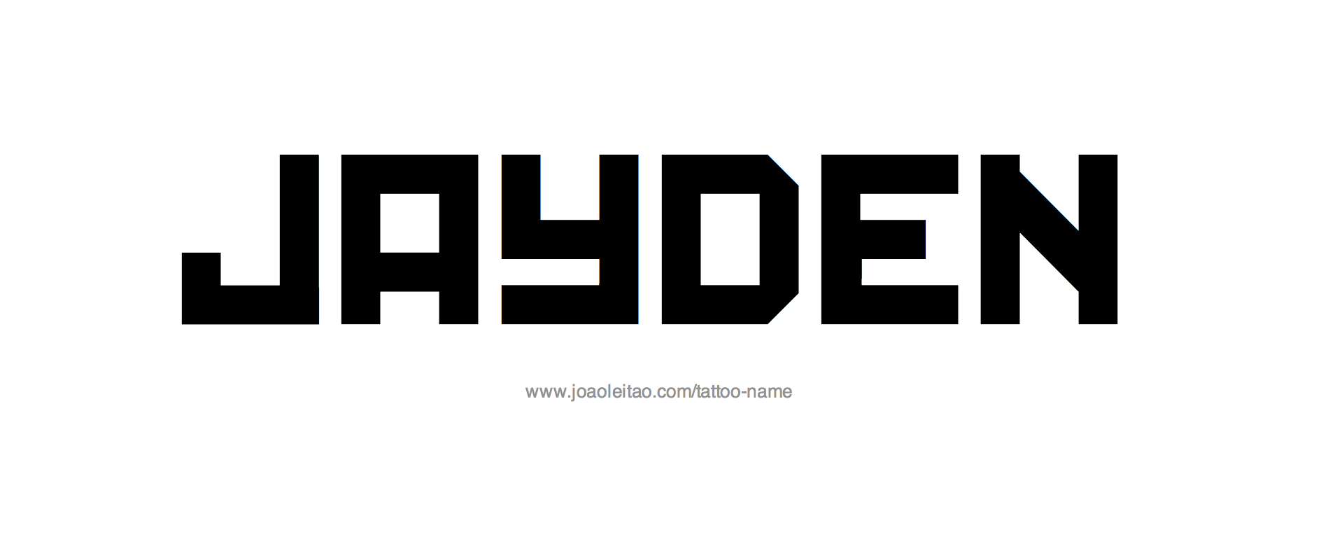 Jayden Name Tattoo Designs